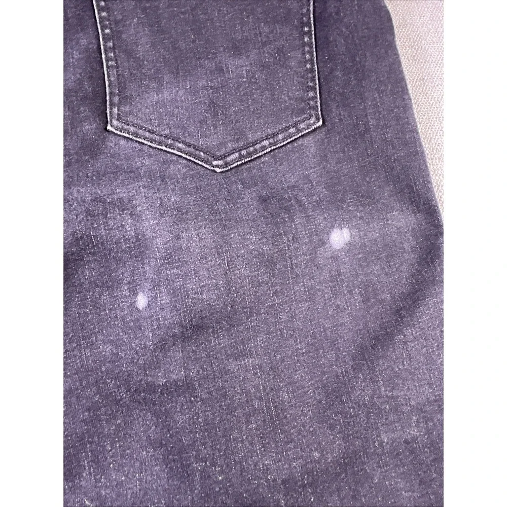 Cabi Jeans Button Fly Skinny Women 10 Black Bohemian City Preppy Straight